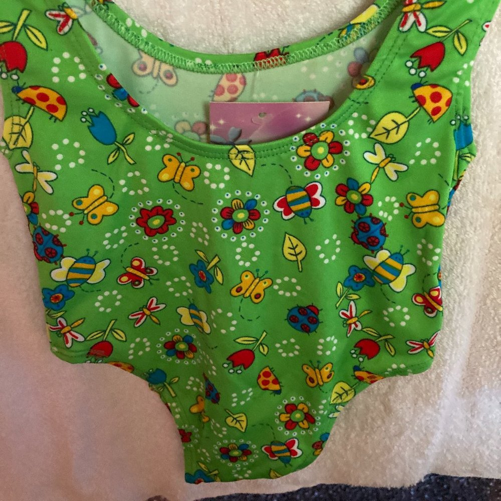 SWIM SUIT FOR BABY NEW TAG GREEN WITH BUTTERFLIES